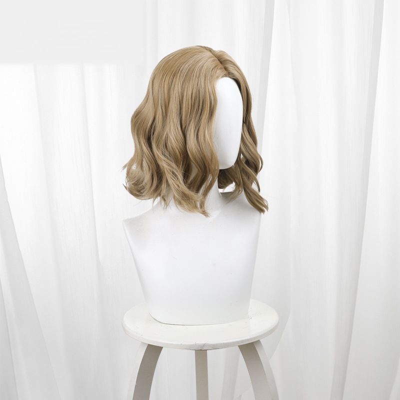 Lady Faro Golden Brown Scalp-top Curly Cosplay Wig for Identity V - 562N - Image 2