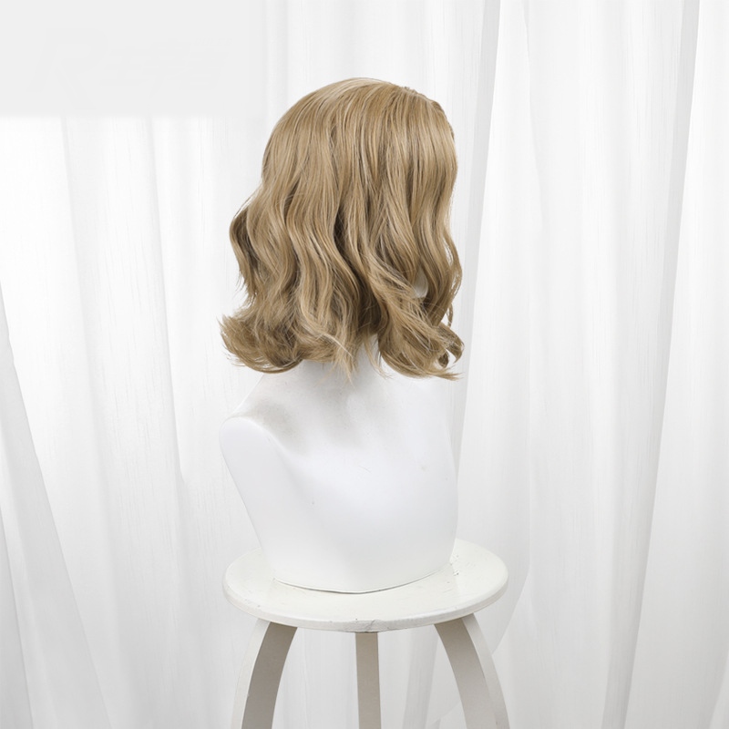 Lady Faro Golden Brown Scalp-top Curly Cosplay Wig for Identity V - 562N - Image 3