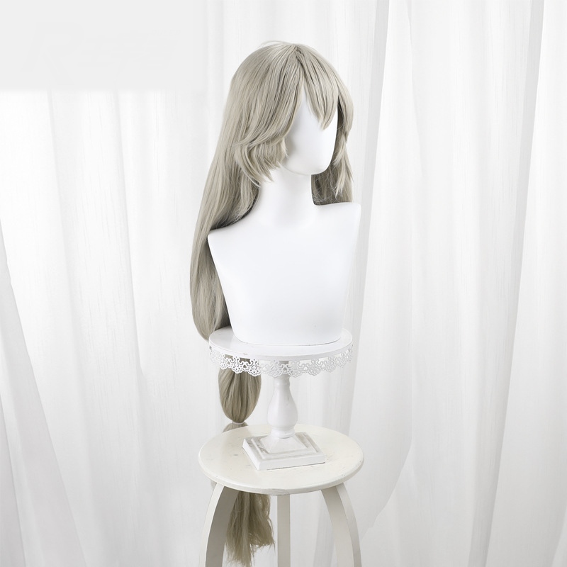 Alexandrina Sebastiane Flaxen Blonde Scalp-top Long Straight Cosplay Wig for Zenless Zone Zero - 551I - Image 2
