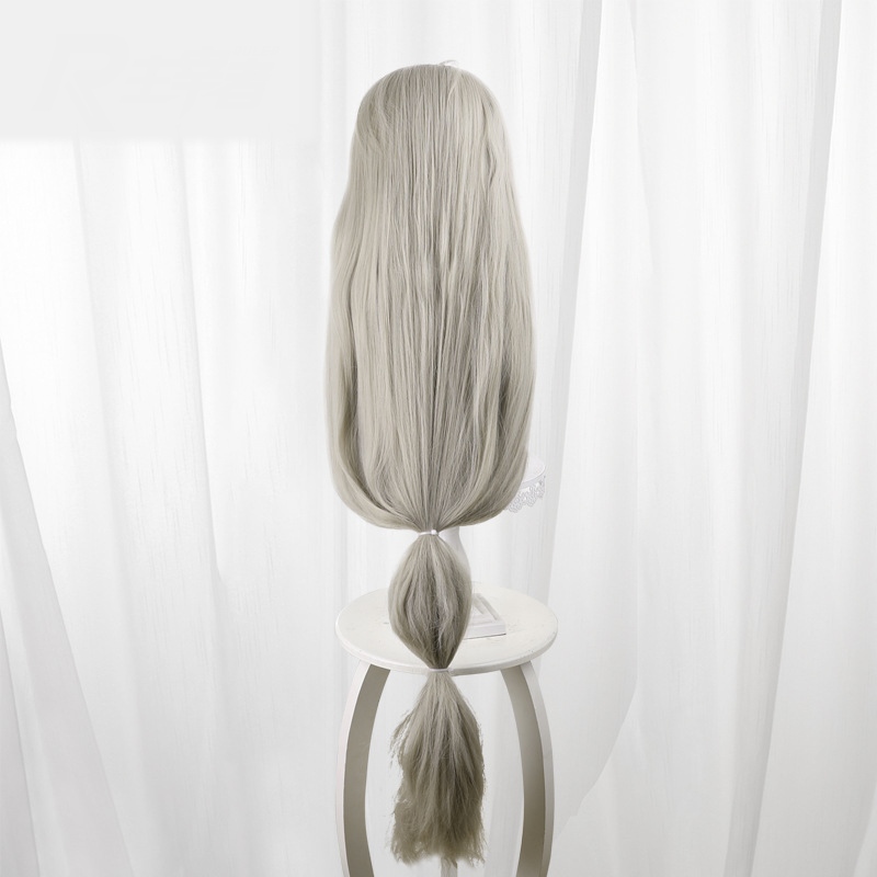 Alexandrina Sebastiane Flaxen Blonde Scalp-top Long Straight Cosplay Wig for Zenless Zone Zero - 551I - Image 4