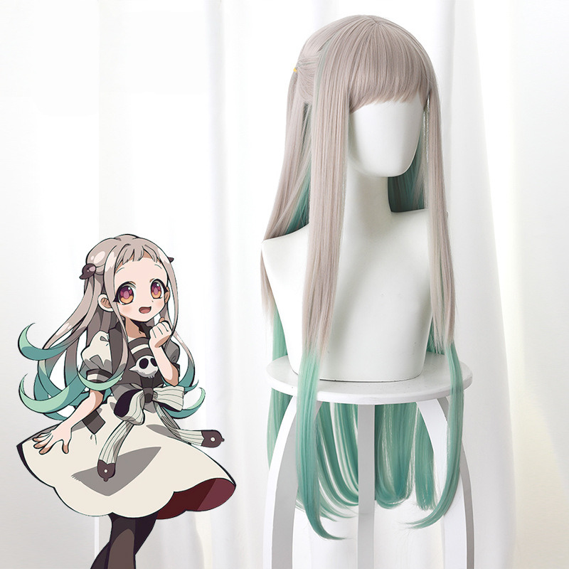 Hanako-kun Silver Gray Gradient Long Cosplay Wig for Toilet-Bound Hanako-kun - 497A - Image 3