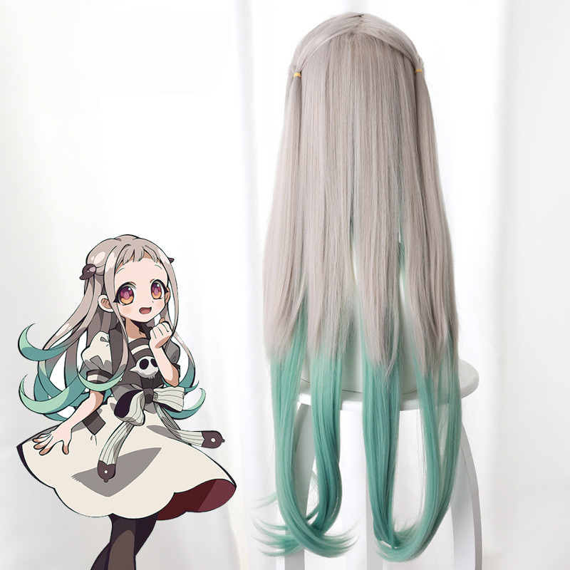 Hanako-kun Silver Gray Gradient Long Cosplay Wig for Toilet-Bound Hanako-kun - 497A - Image 5