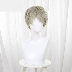 Xavier Ash Blonde Short Layered Teased Cosplay Wig - 459F