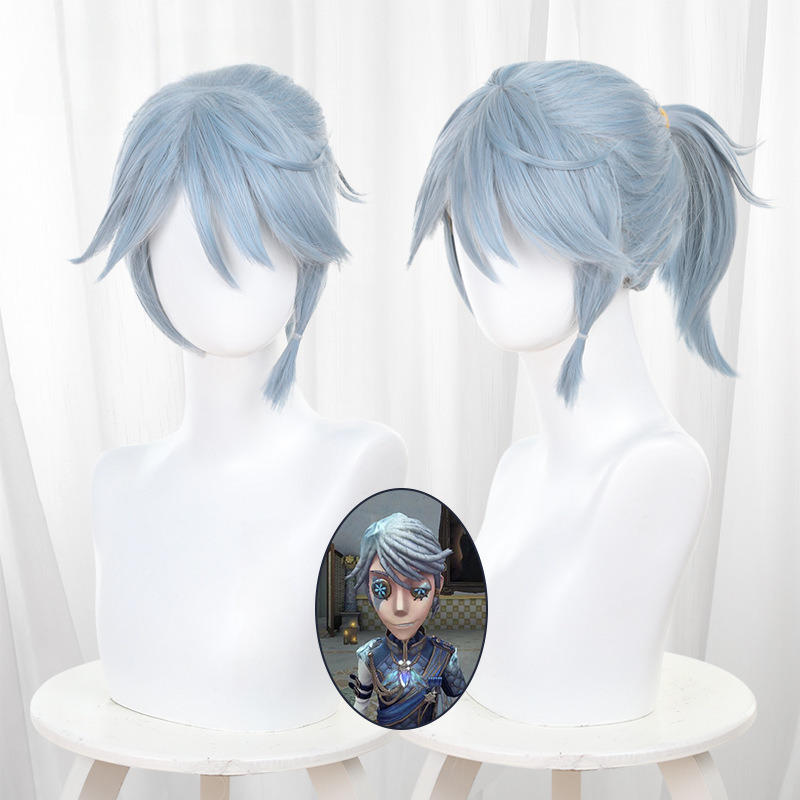 Prisoner Light Blue Short Ponytail Cosplay Wig for Identity V - 476HE