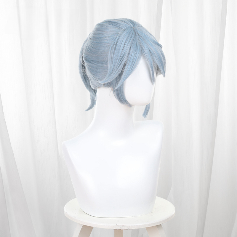 Prisoner Light Blue Short Ponytail Cosplay Wig for Identity V - 476HE - Image 2