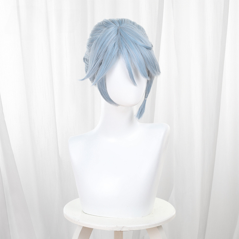 Prisoner Light Blue Short Ponytail Cosplay Wig for Identity V - 476HE - Image 3