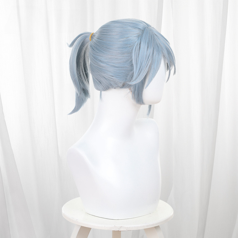 Prisoner Light Blue Short Ponytail Cosplay Wig for Identity V - 476HE - Image 4