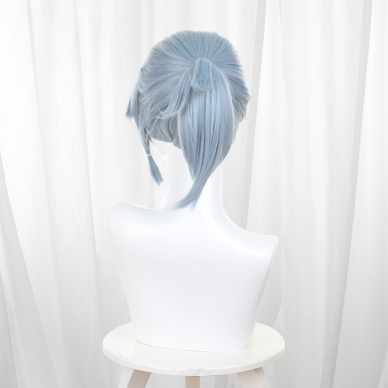Prisoner Light Blue Short Ponytail Cosplay Wig for Identity V - 476HE - Image 5