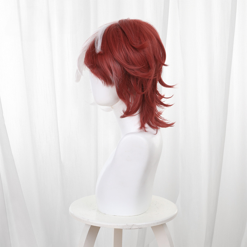Fire Investigator Color-block Short Cosplay Wig for Identity V - 562KA - Image 4