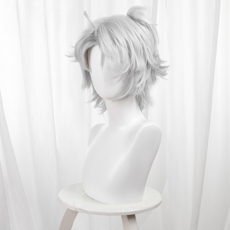 Prisoner Silver-white Clip-in Ponytail Short Cosplay Wig for Identity V - 476HD - Image 2
