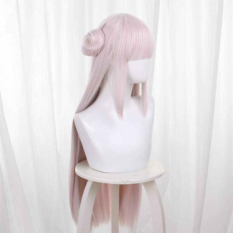 Shen Sen Bai Ye Qian Fen Hair Bun Long Cosplay Wig for The Magical Girl and the Evil Lieutenant Used to Be Archenemies - 576E - Image 3