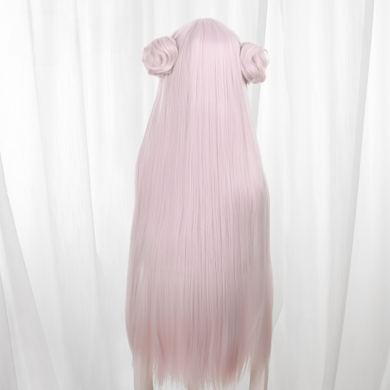 Shen Sen Bai Ye Qian Fen Hair Bun Long Cosplay Wig for The Magical Girl and the Evil Lieutenant Used to Be Archenemies - 576E - Image 5