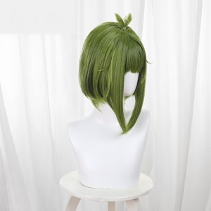 Meme Bashame Green Bob Short Cosplay Wig for My Deer Friend Nokotan - 393G