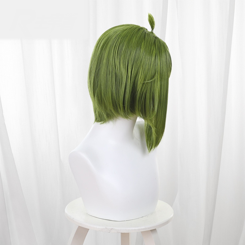 Meme Bashame Green Bob Short Cosplay Wig for My Deer Friend Nokotan - 393G - Image 3