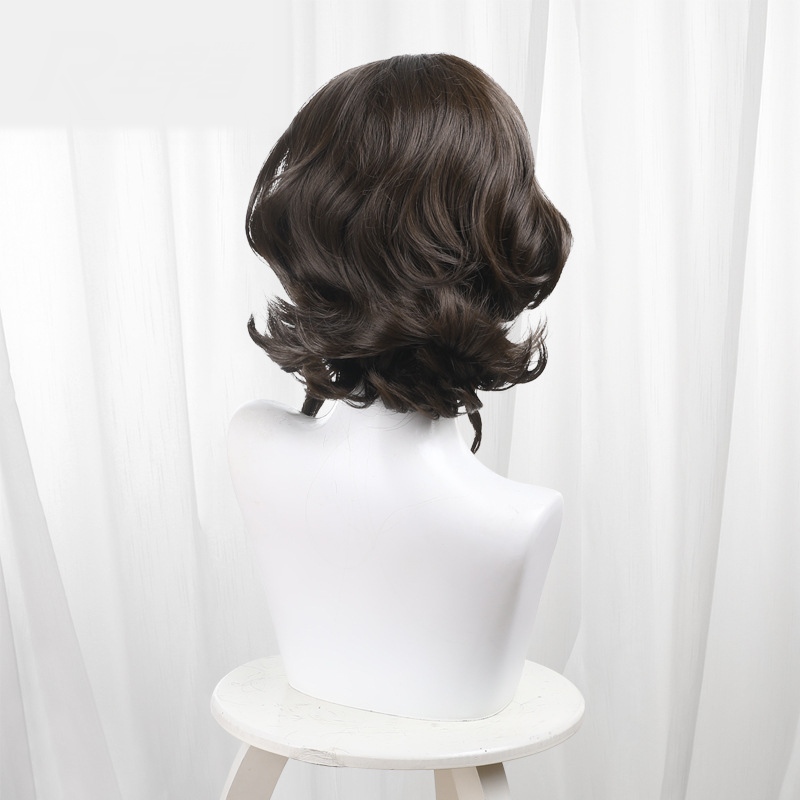 Gardener Brown Scalp-top Short Cosplay Wig for Identity V - 476MA - Image 4