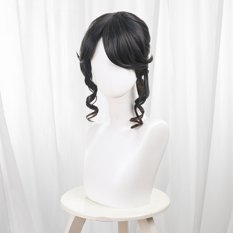 Gardener Gradient Single Ponytail Ringlet Curls Cosplay Wig for Identity V - 476MD - Image 2