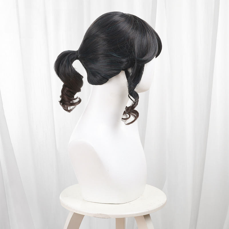 Gardener Gradient Single Ponytail Ringlet Curls Cosplay Wig for Identity V - 476MD - Image 4