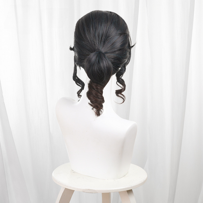 Gardener Gradient Single Ponytail Ringlet Curls Cosplay Wig for Identity V - 476MD - Image 5