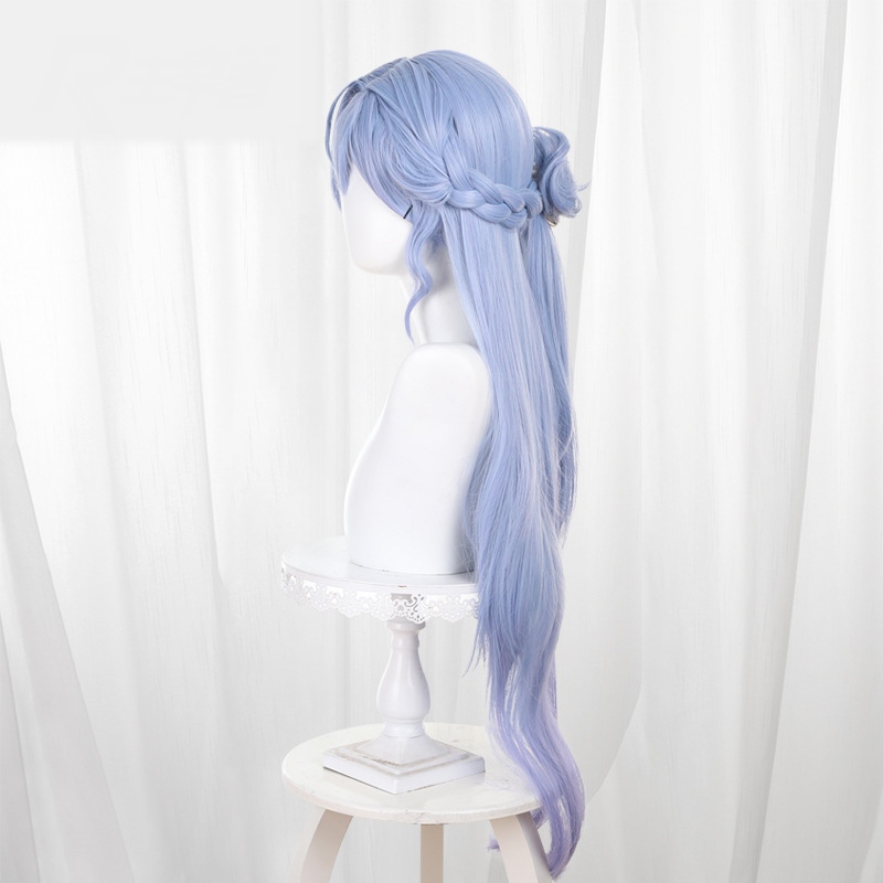 Robin Gradient Blue-purple Clip-in Braided Cosplay Wig for Honkai: Star Rail - 566I - Image 3