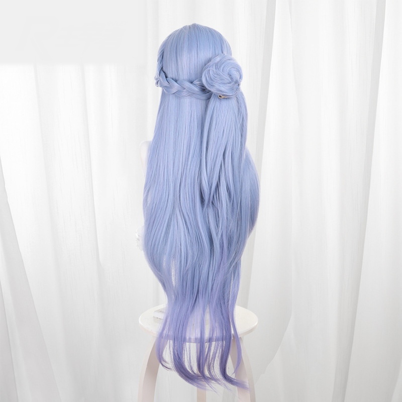 Robin Gradient Blue-purple Clip-in Braided Cosplay Wig for Honkai: Star Rail - 566I - Image 4