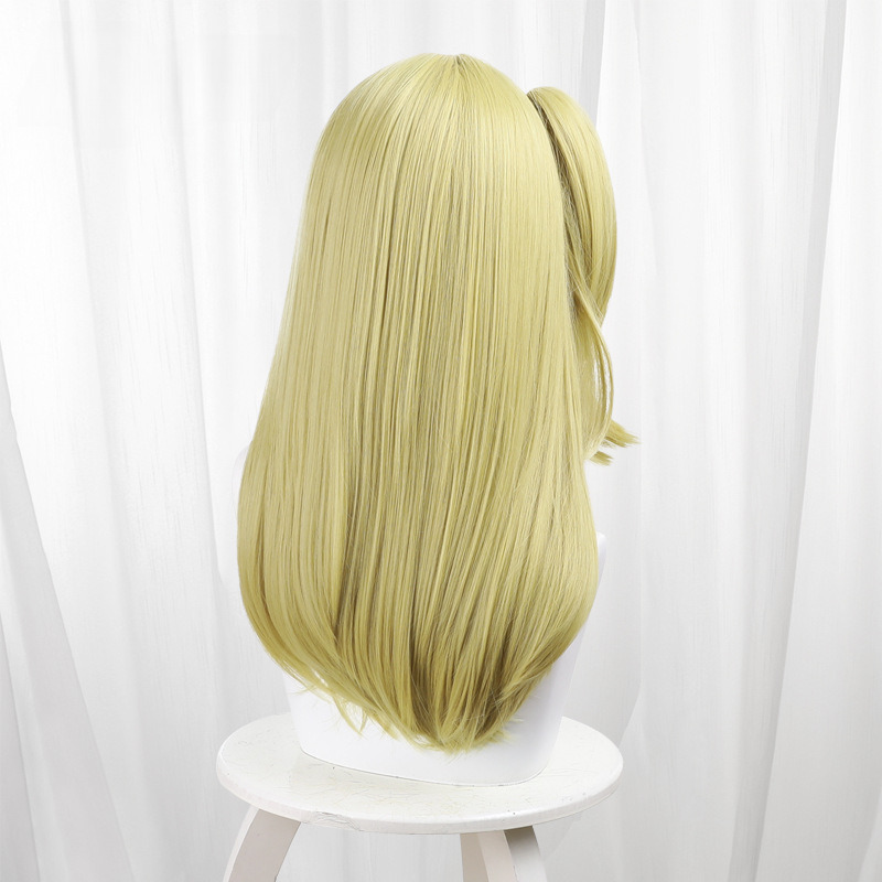 Lucy Golden Blonde Clip-in Side Ponytail Long Cosplay Wig for Fairy Tail - 178D - Image 5