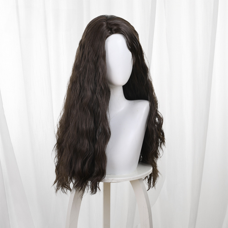 Mo A Nuo Fa Black-brown Scalp-top Long Wavy Cosplay Wig for Moana - 336I - Image 3