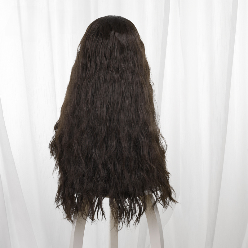 Mo A Nuo Fa Black-brown Scalp-top Long Wavy Cosplay Wig for Moana - 336I - Image 5