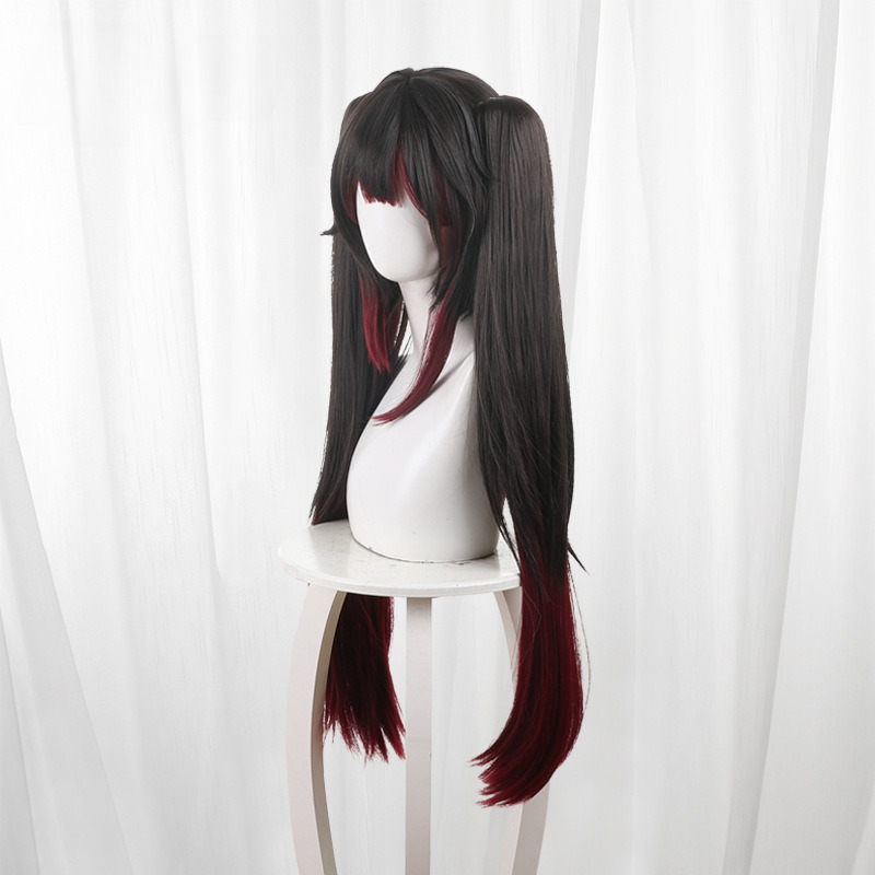 Sparkle Gradient Scalp-top Clip-in Twin Ponytail Cosplay Wig for Honkai: Star Rail - 566D - Image 2