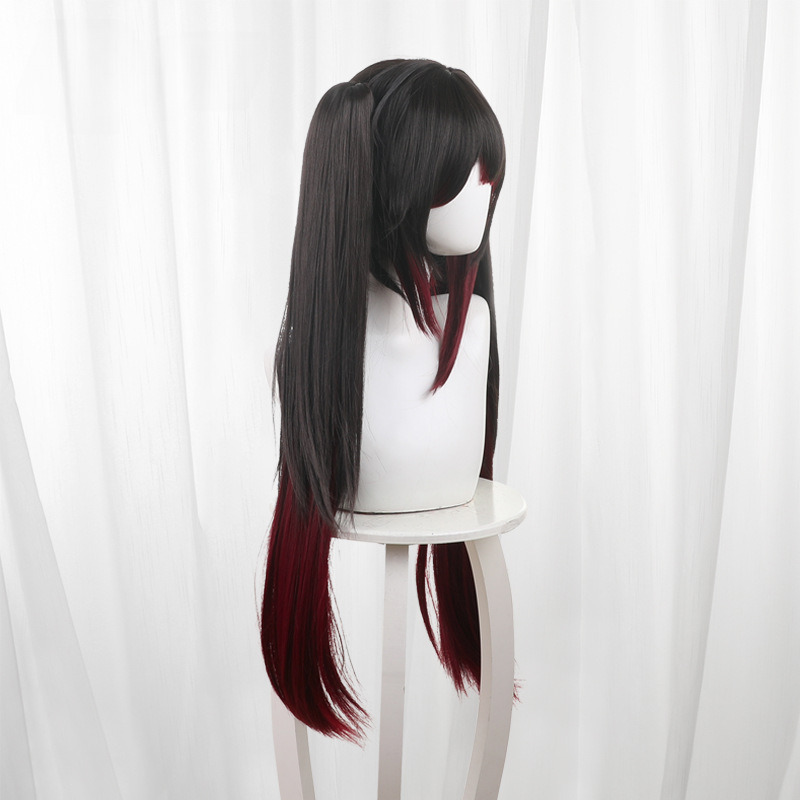 Sparkle Gradient Scalp-top Clip-in Twin Ponytail Cosplay Wig for Honkai: Star Rail - 566D - Image 4