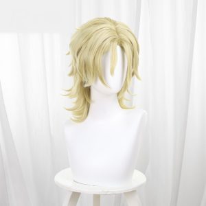 Da You Shou Blonde Scalp-top Short Flipped Cosplay Wig for Twilight Out of Focus - 576H