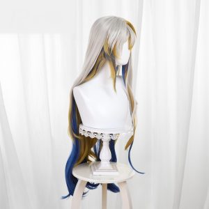 Shu Multi-color Gradient Scalp-top Long Styled Cosplay Wig for Arknights - 531K