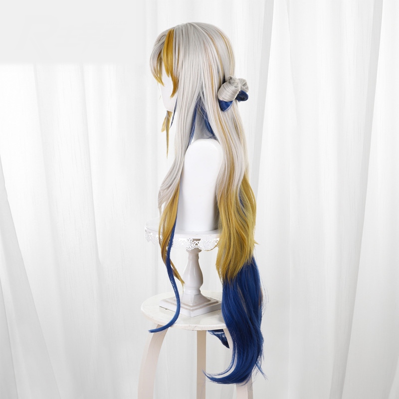 Shu Multi-color Gradient Scalp-top Long Styled Cosplay Wig for Arknights - 531K - Image 3