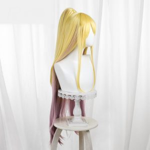 Gong Changsheng Yellow-pink Gradient Ponytail Long Cosplay Wig for Our Big Brother Has a Pit in His Brain - 579C