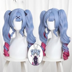 Hatsune Miku Gradient Clip-in Twin Ponytail Cosplay Wig for Hatsune Miku - 042Z