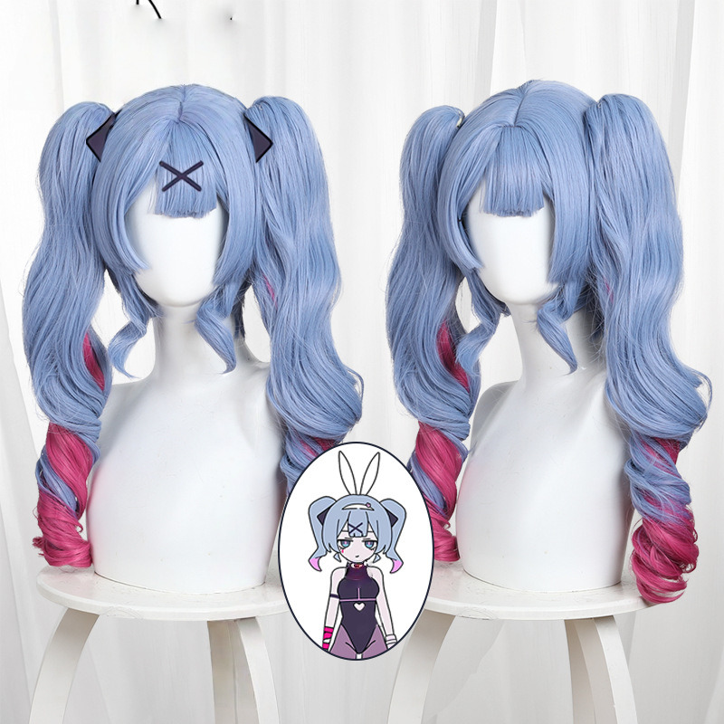 Hatsune Miku Gradient Clip-in Twin Ponytail Cosplay Wig for Hatsune Miku - 042Z
