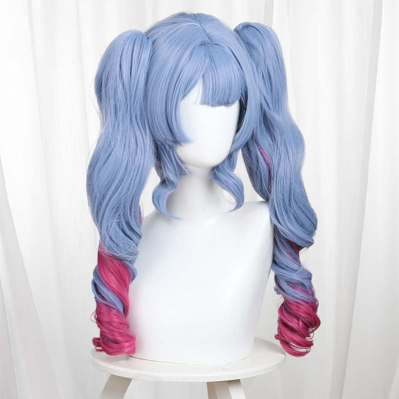 Hatsune Miku Gradient Clip-in Twin Ponytail Cosplay Wig for Hatsune Miku - 042Z - Image 4