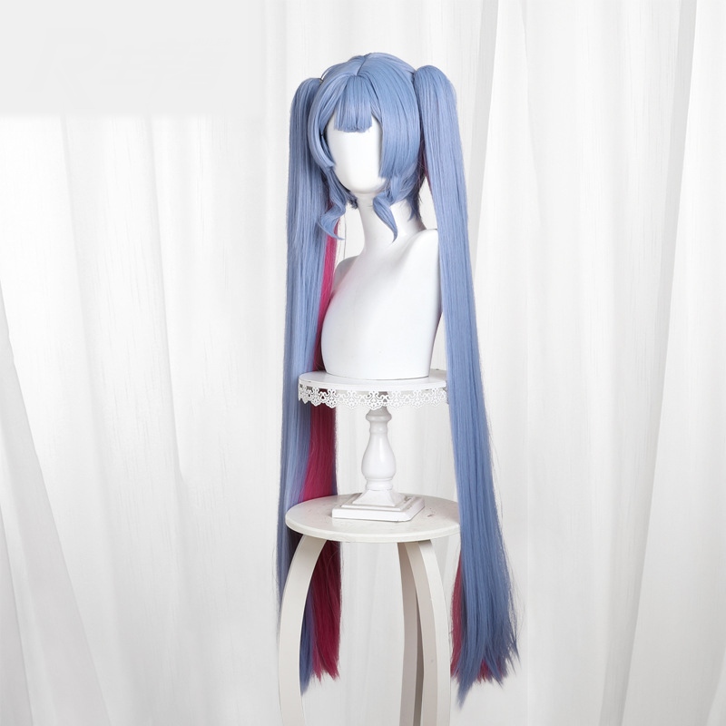 Hatsune Miku Gradient Pink Clip-in Twin Ponytail Cosplay Wig for Hatsune Miku - 042ZA