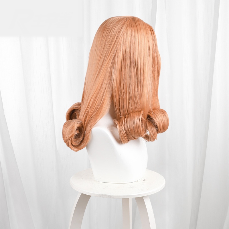 Kirie Goshima Orange Ringlet Curls Long Cosplay Wig for Junji Ito - 523E - Image 3