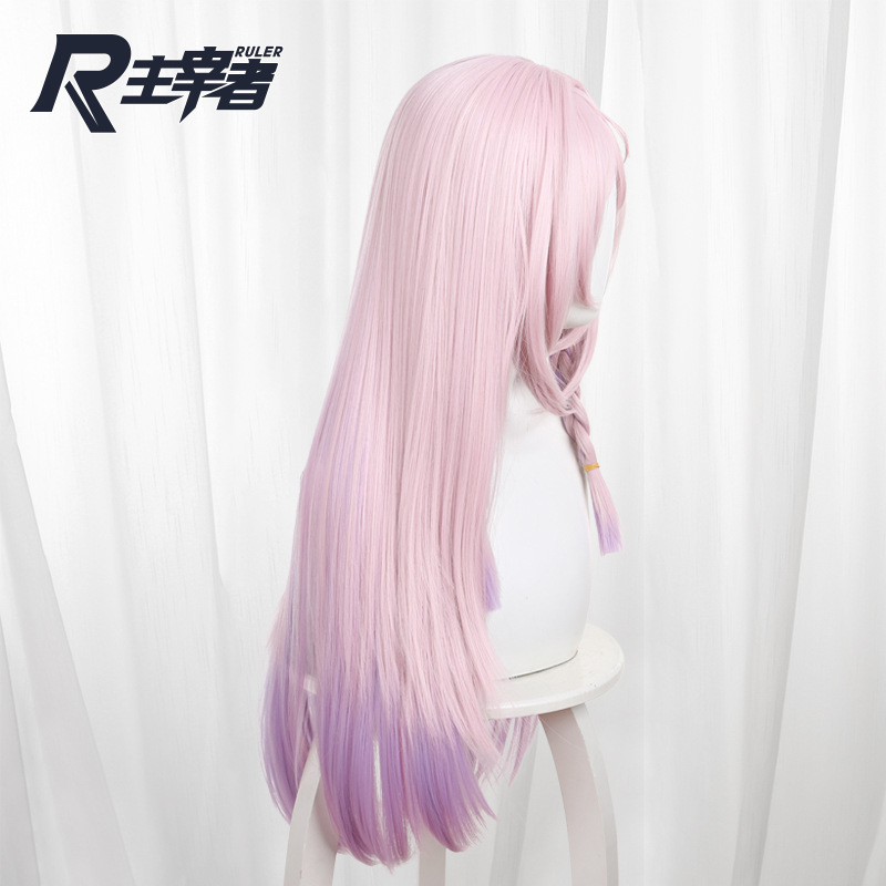 Citlali Pink-purple Gradient Braided Long Straight Cosplay Wig for Genshin Impact - 559S - Image 2