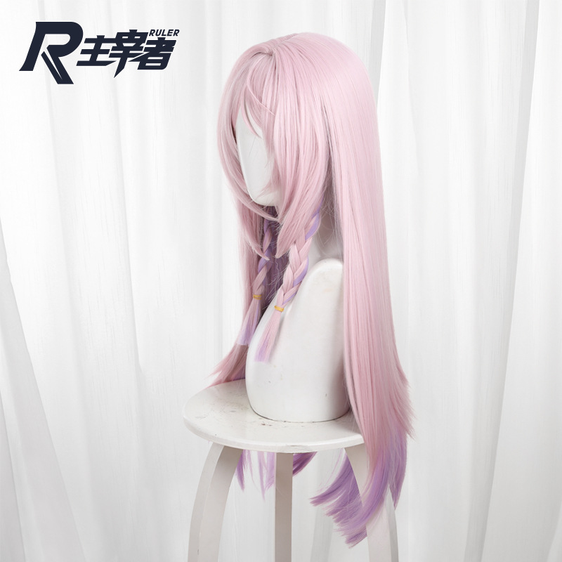 Citlali Pink-purple Gradient Braided Long Straight Cosplay Wig for Genshin Impact - 559S - Image 4