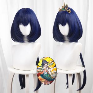 Yunli Dark Blue Scalp-top Jellyfish Cut Long Cosplay Wig for Honkai: Star Rail - 566N - image 1