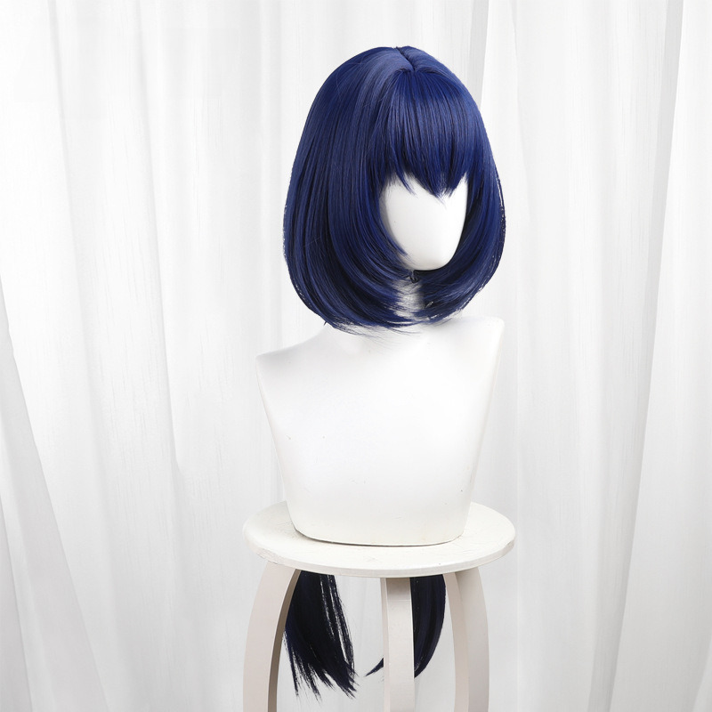 Yunli Dark Blue Scalp-top Jellyfish Cut Long Cosplay Wig for Honkai: Star Rail - 566N - image 4