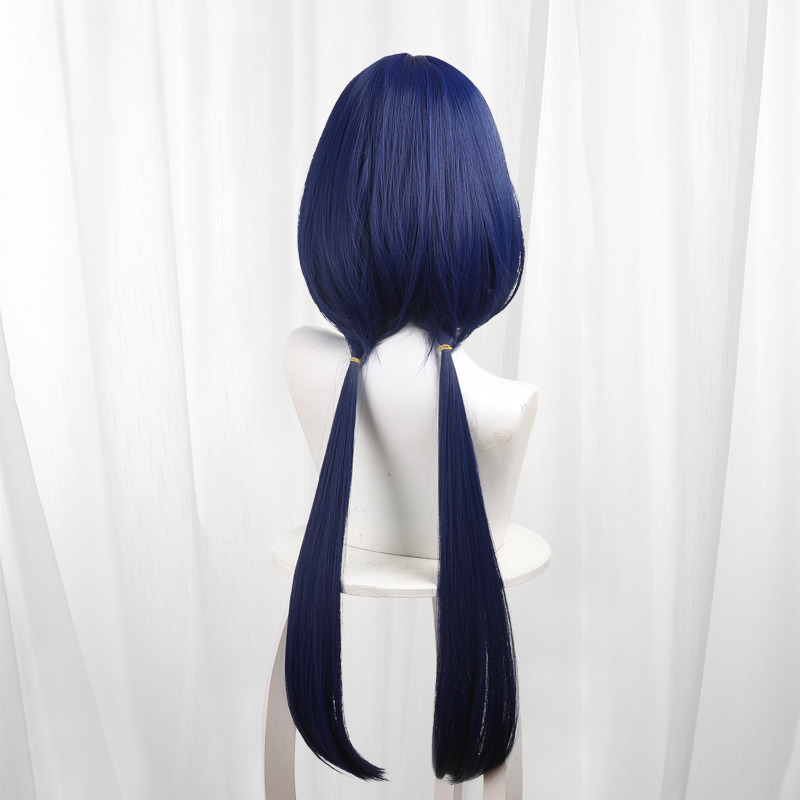 Yunli Dark Blue Scalp-top Jellyfish Cut Long Cosplay Wig for Honkai: Star Rail - 566N - image 5