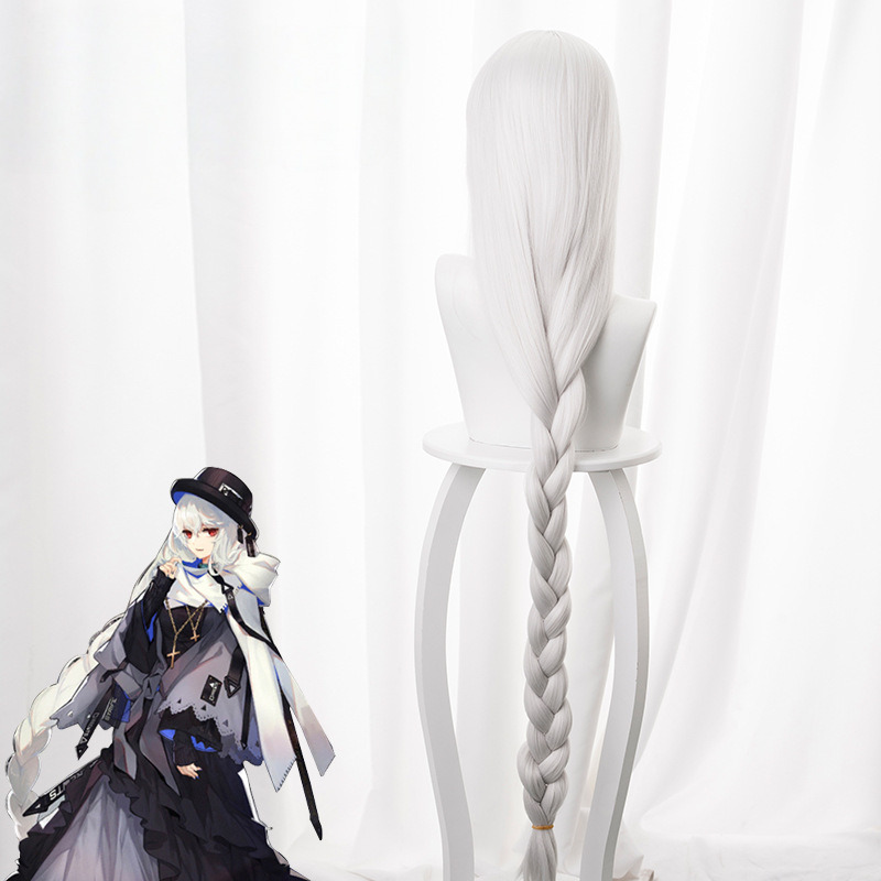 Specter Silver-white Braided Cosplay Wig for Arknights - 492K - Image 4
