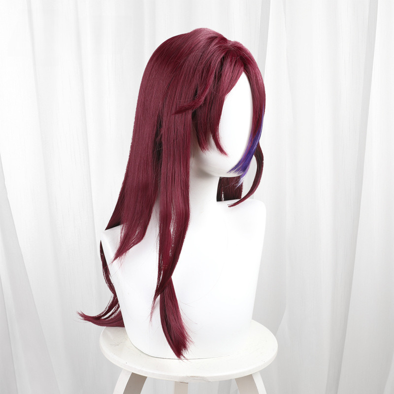 Chasca Gradient Red Scalp-top Braided Cosplay Wig for Genshin Impact - 559Q - Image 4