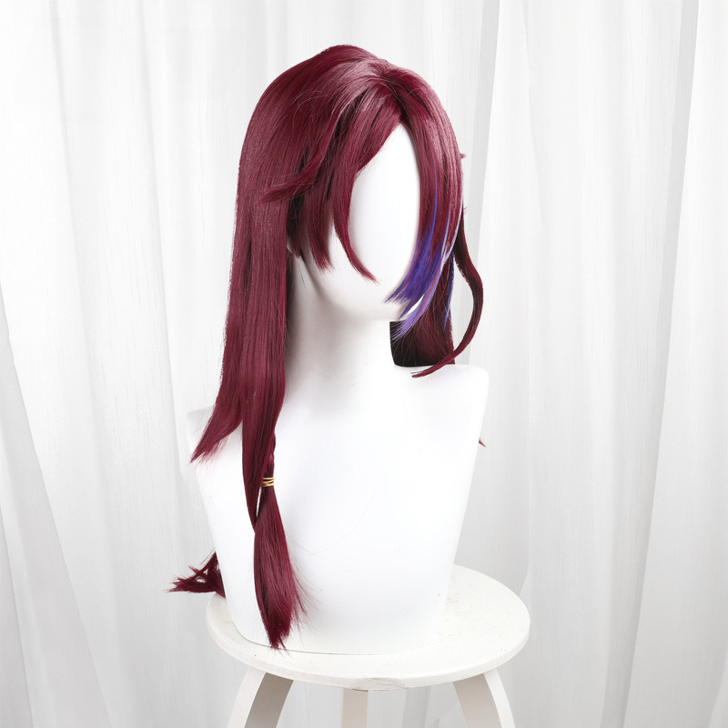 Chasca Gradient Red Scalp-top Braided Cosplay Wig for Genshin Impact - 559Q - Image 5