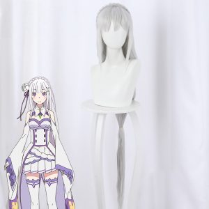 Emilia Cosplay Wig for Re:ZERO - Starting Life in Another World - 400B