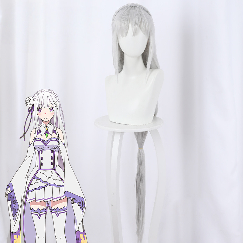 Emilia Cosplay Wig for Re:ZERO - Starting Life in Another World - 400B
