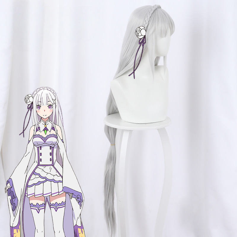 Emilia Cosplay Wig for Re:ZERO - Starting Life in Another World - 400B - Image 2