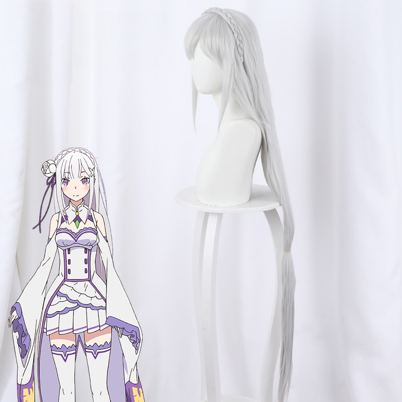 Emilia Cosplay Wig for Re:ZERO - Starting Life in Another World - 400B - Image 3